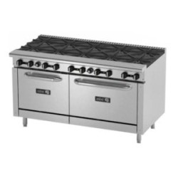 ESTUFA A GAS DE 10 FUEGOS ABIERTOS + 2 HORNOS 24? Y 36? ASBER AER-2-B10-60