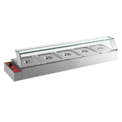 EXHIBIDOR  DE ALIMENTOS CALIENTES  ELECTRICO 1500W, 120V AVANTCO BMFW5 57