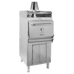 HORNO DE BRASA CON ARMARIO BAJO Y SOP. BANDEJAS MIBRASA HMBABSB75