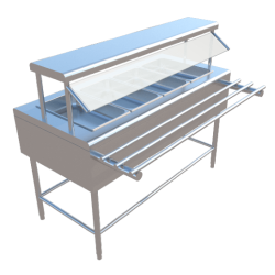 BARRA FRIA TIPO SANITARIO 4 INSERTOS ENTEROS DE 1.50X0.70X0.90 MTS MOD. BFS-150-4