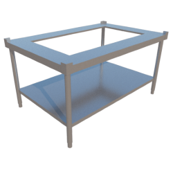 BASE PARA EQUIPO DE COCCION DE 1.22 MTS MOD. BC-122