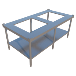 BASE PARA EQUIPO DE COCCION DE 1.53 MTS MOD. BC-153