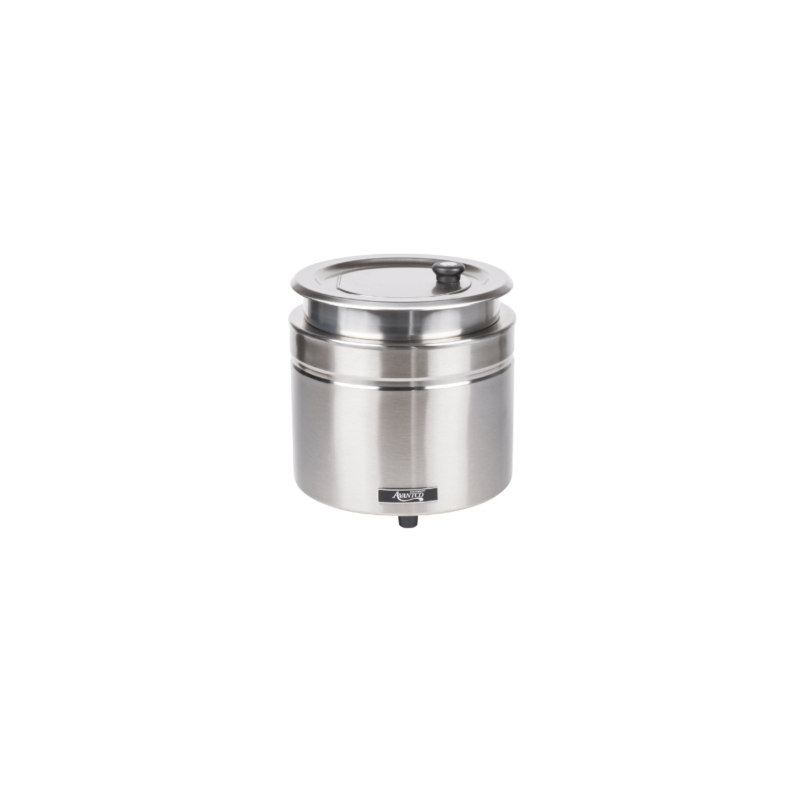 CALENTADOR REDONDO DE ACERO INOX 120V, 800W AVANTCO  W800