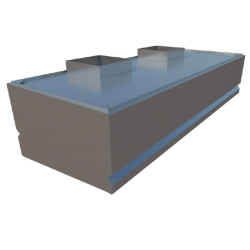 CAMPANA DE EXTRACCION TIPO CAJON DE 2.50X1.00X0.60 MTS MOD. CEC-250-100