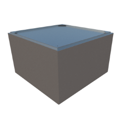 CAMPANA DE VAPORES TIPO CAJON DE 1.00X1.00X0.50 MTS MOD. CVC-100