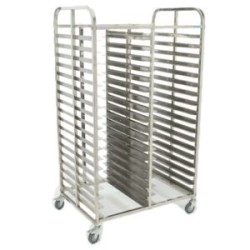 CARRO PORTA CHAROLAS DOBLE (ESPIGUERO) 36 CHAROLAS MIGSA BN-T07