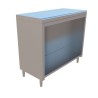GABINETE CENTRAL CON PISO  DE 1.00X0.45X0.90 MTS MOD. GC-100-P45