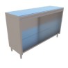 GABINETE CENTRAL CON PISO  DE 1.50X0.45X0.90 MTS MOD. GC-150-P45