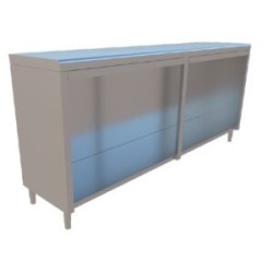 GABINETE CENTRAL CON PISO  DE 2.00X0.45X0.90 MTS MOD. GC-200-P45