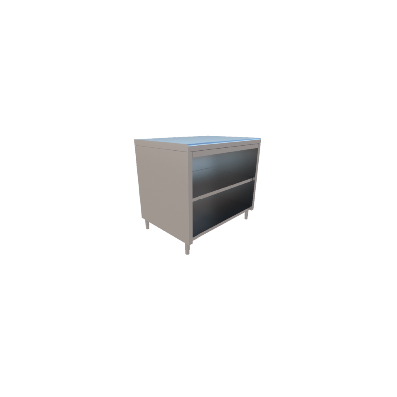 GABINETE CENTRAL CON PISO Y ENTREPAÑO DE 1.00X0.70X0.90 MTS MOD. GC-100-PE70