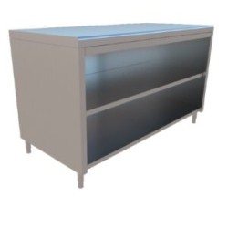 GABINETE CENTRAL CON PISO Y ENTREPAÑO DE 1.50X0.70X0.90 MTS MOD. GC-150-PE70