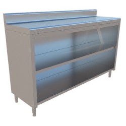 GABINETE DE PARED CON PISO Y ENTREPAÑO DE 1.50X0.45X0.90 MTS MOD. GP-150-PE45