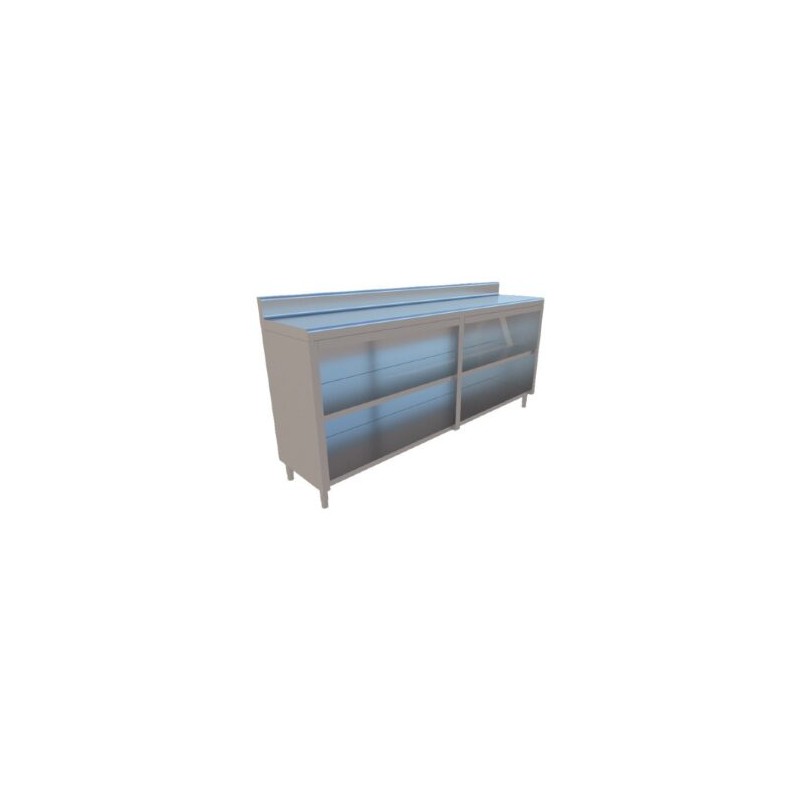 GABINETE DE PARED CON PISO Y ENTREPAÑO DE 2.00X0.45X0.90 MTS MOD. GP-200-PE45