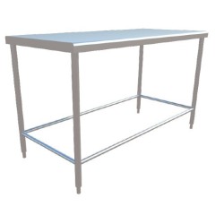 MESA CENTRAL SIN ENTREPAÑO DE 1.50X0.70X0.90 MTS MOD. MC150-SE