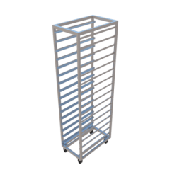RACK ESPIGUERO PARA 18 CHAROLAS DE 0.52X0.70X1.80 MTS MOD. RE-180