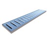 REJILLA DE PISO DE 1.00X0.20X0.05 MTS MOD. RP-100
