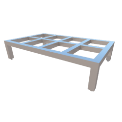 TARIMA PARA BULTOS DE 0.90X0.55X0.20 MTS MOD. TB-90